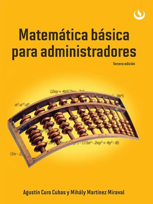 cover image of Matemática básica para administradores